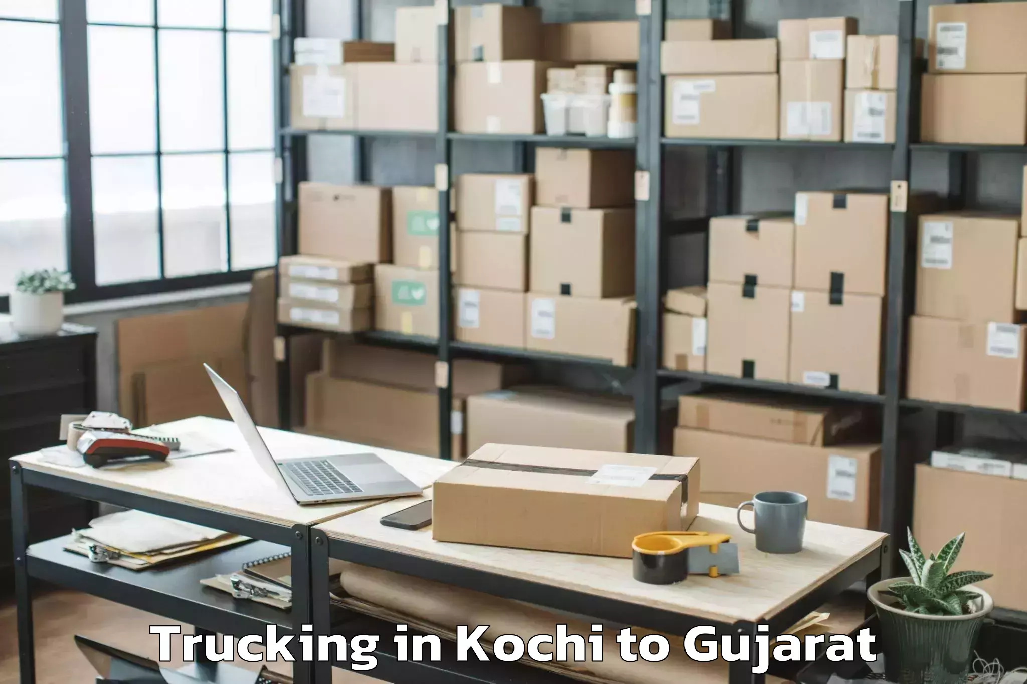 Top Kochi to Hazira Port Trucking Available